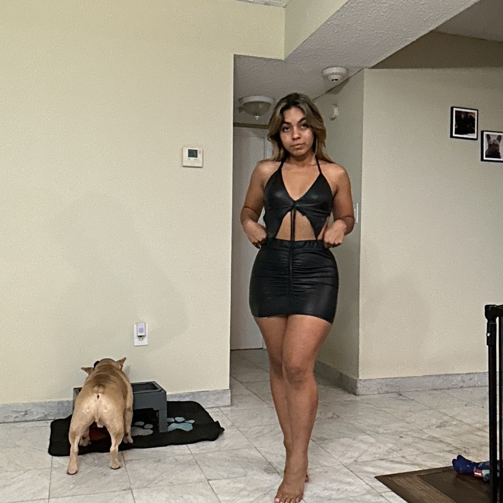 Black Halter Cutout Mini Set